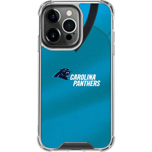 NFL Carolina Panthers Team Jersey iPhone 16 Pro Clear Case